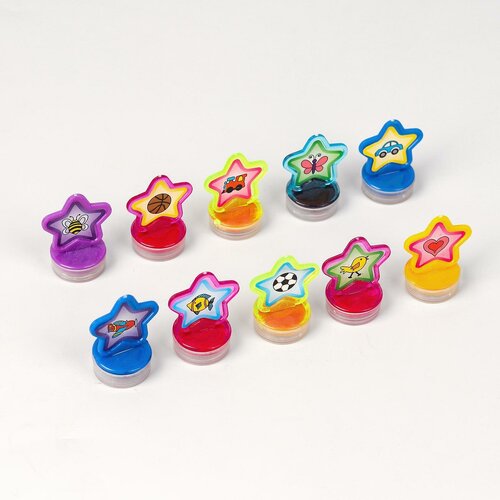 Печать цветная Звездочки набор 10 шт 407₽