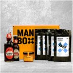 Подарочный набор мужчине Коробка Гурман / Мужской подарочный бокс / Вкусный набор для мужчины в подарок - изображение