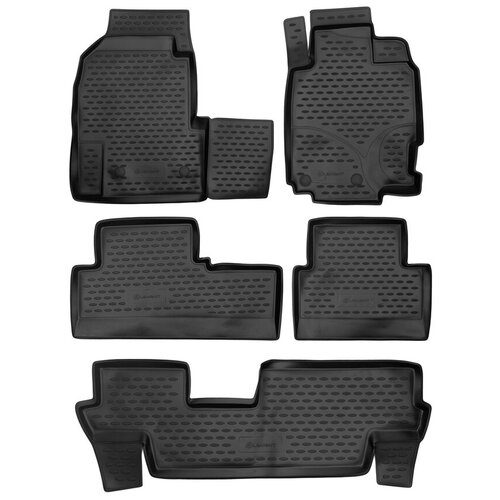 фото Коврики в салон honda odyssey ra6 jdm 12/1999-09/2003, (правый руль), 3 ряда, 5 шт. (полиуретан) element