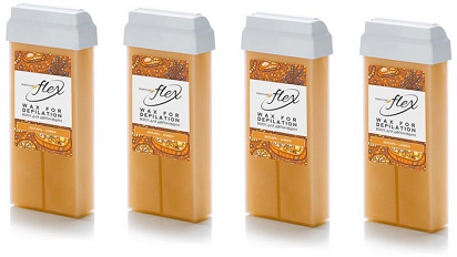 Воск в картридже Янтарь ITALWAX FLEX Amber, 100 мл (комплект из 4 штук)