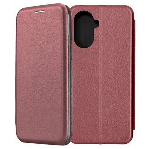 Чехол-книжка Fashion Case для Huawei Nova Y70 темно-красный fashion zodiacal pattern soft tpu 6 3for huawei nova 3 case for huawei nova 3 phone case cover