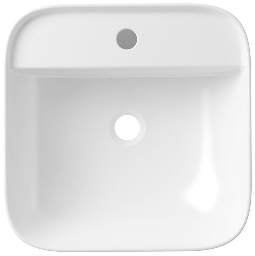 Накладная раковина в ванную Lavinia Boho Bathroom Sink Slim 21520290 в комплекте 3 в 1: умывальник белый, донный клапан и сифон в цвете золото - фотография № 2