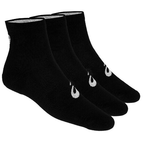 спортивные носки performance run quarter sock unisex asics бирюзовый Носки ASICS 3PPK Quarter, размер S, черный