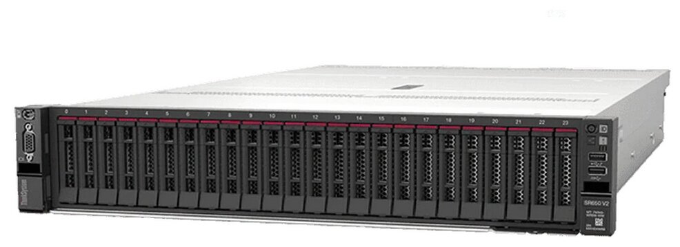 7Z73TA8300 SR650 V2 Xeon Silver 4310 (12C 2.1GHz 18MB Cache/120W), 32GB (1x32GB, 3200MHz 2Rx4 RDIMM), 8 SAS/SATA, 9350-8i, 1x750W Platinum, 5 Standar