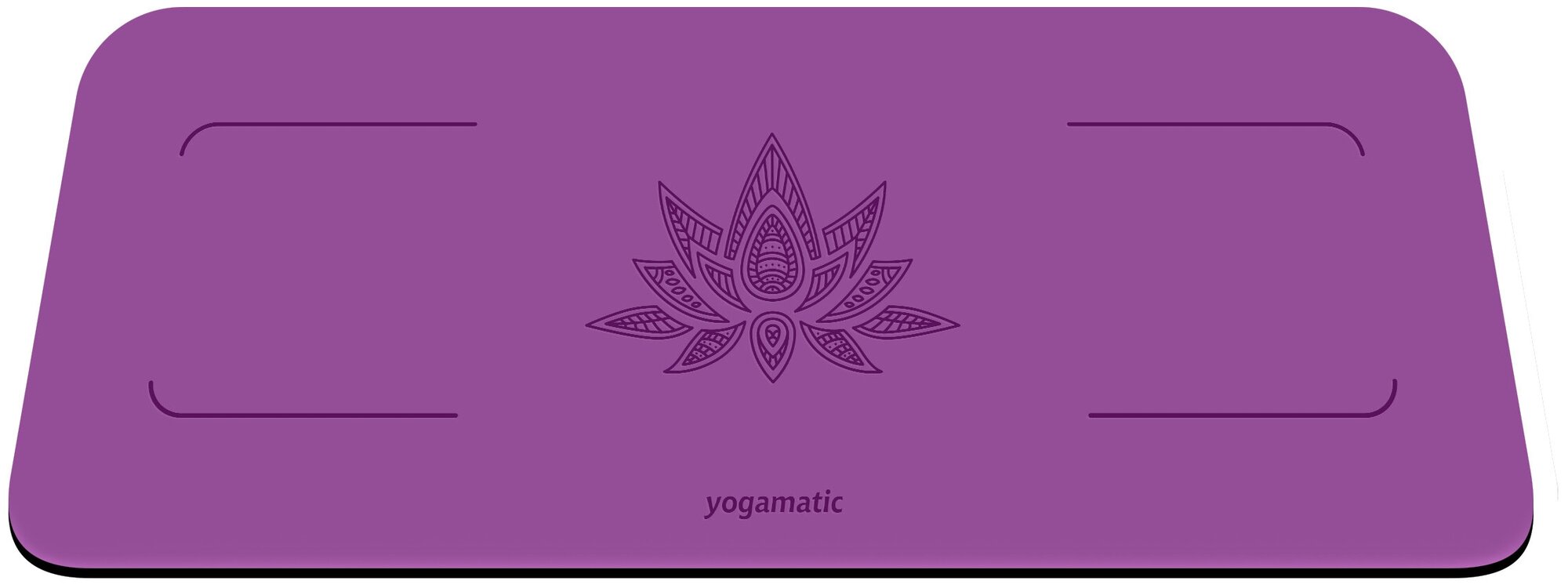 Мини коврик для йоги Art Yogamatic Yoga Pad Purple, 65х25х0.55 см, фиолетовый, защита коленей