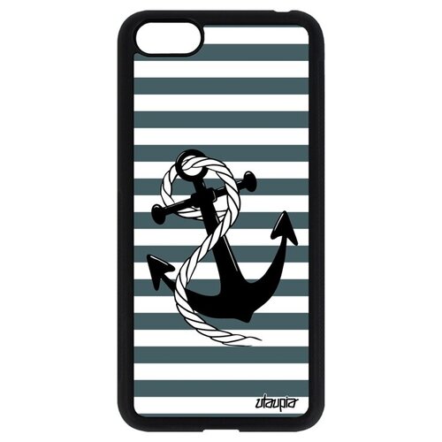 фото Защитный чехол для мобильного // huawei y5 2018 // "якорь" дизайн подводник, utaupia, серый