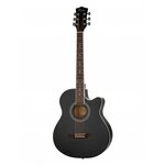 Акустическая гитара с вырезом FFG-1039 черная - изображение