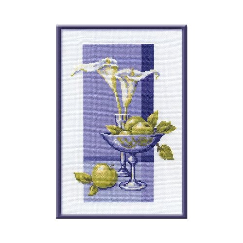фото Набор для вышивания panna n-0889 ( н-0889 ) синее стекло 2 шт.