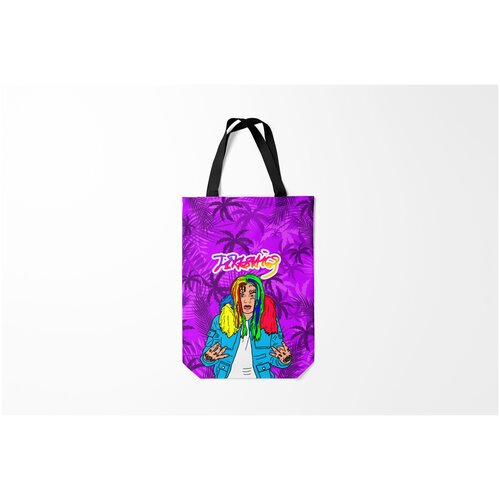 фото Сумка-шоппер / 31х42 см / rap / 6ix9ine такеши burnettie