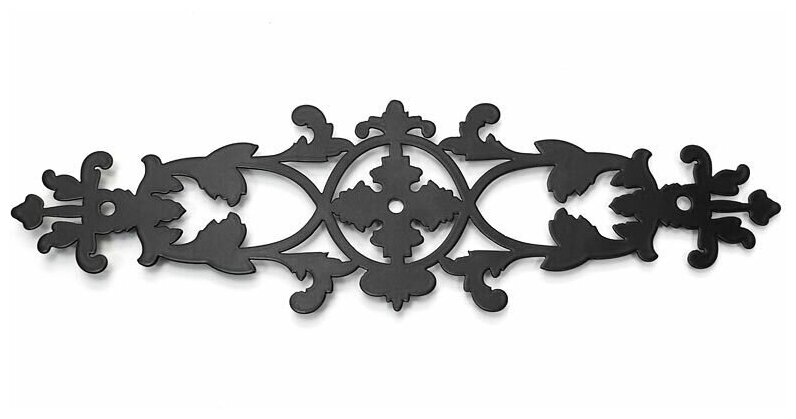 Накладка мебельная ноэз П10-265х77 декоративная самоклеящаяся, цвет черный матовый - фотография № 1