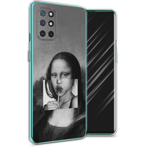 Силиконовый чехол на OnePlus 8T / ВанПлас 8Т Mona Lisa sucking lollipop