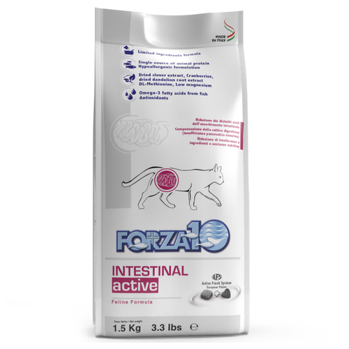 Сухой корм для кошек Forza10 Intestinal Active при расстройствах ЖКТ, 1,5 кг