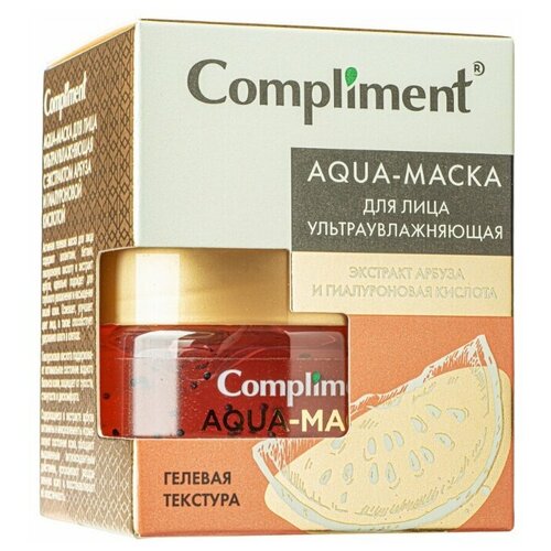 Купить Compliment JUICY BLOOM Aqua-маска д/лица ультраувлажняющая с экстрактом арбуза и гиалуроновой кислотой, 100мл/9шт, арт.910170