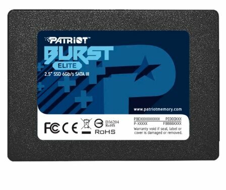 Твердотельный накопитель Patriot Memory Burst Elite 240 ГБ SATA PBE240GS25SSDR