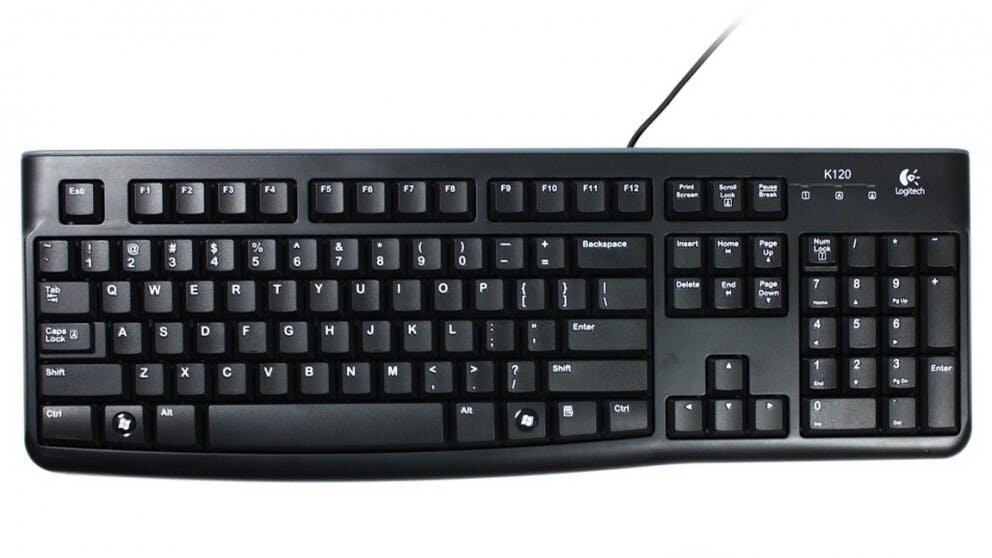 Клавиатура Logitech K120 OEM, черный, USB 920-002522 — фото 1