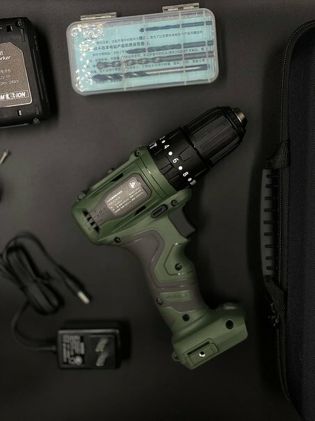 Аккумуляторная ударная дрель-шуруповерт MarsWorker 12V Lithium Impact Drill, Зелёная (MSBLID1201-04) - фотография № 4