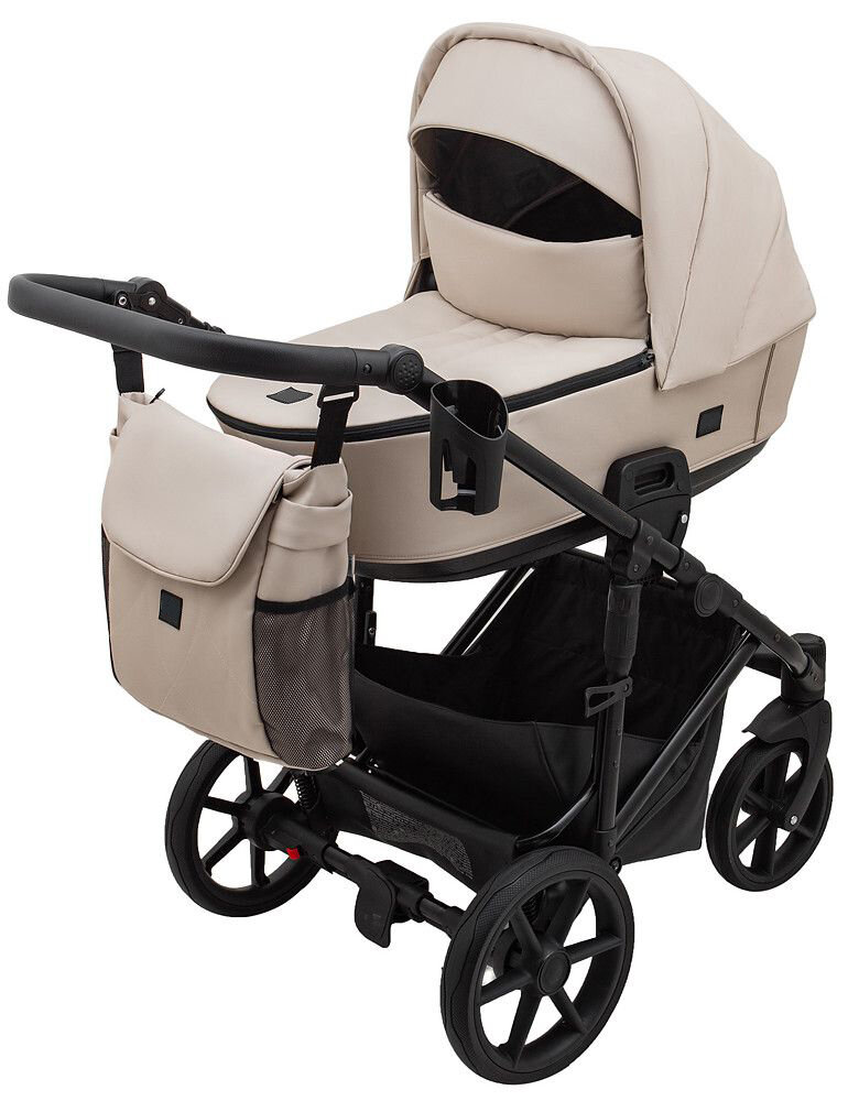 Коляска детская Peppy Capri 2 в 1 (04) бежевая кожа