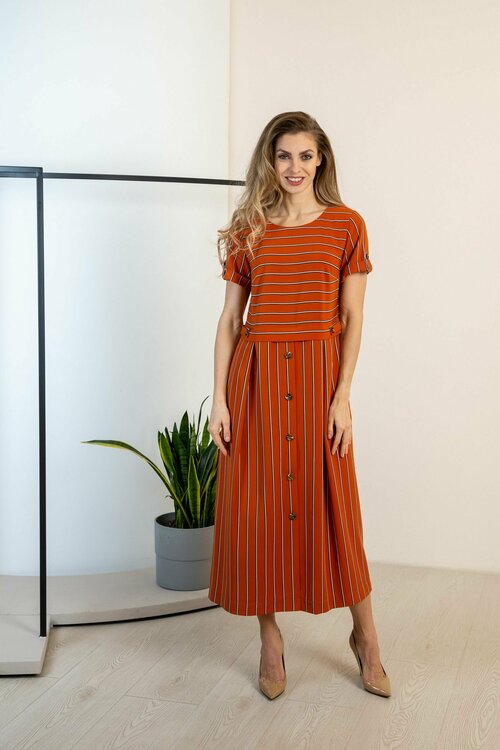 Платье LACSA, размер 50, оранжевый