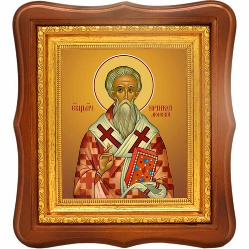 Ириней Лионский священномученик. Икона на холсте. святитель ириней лионский в богословской традиции востока и запада