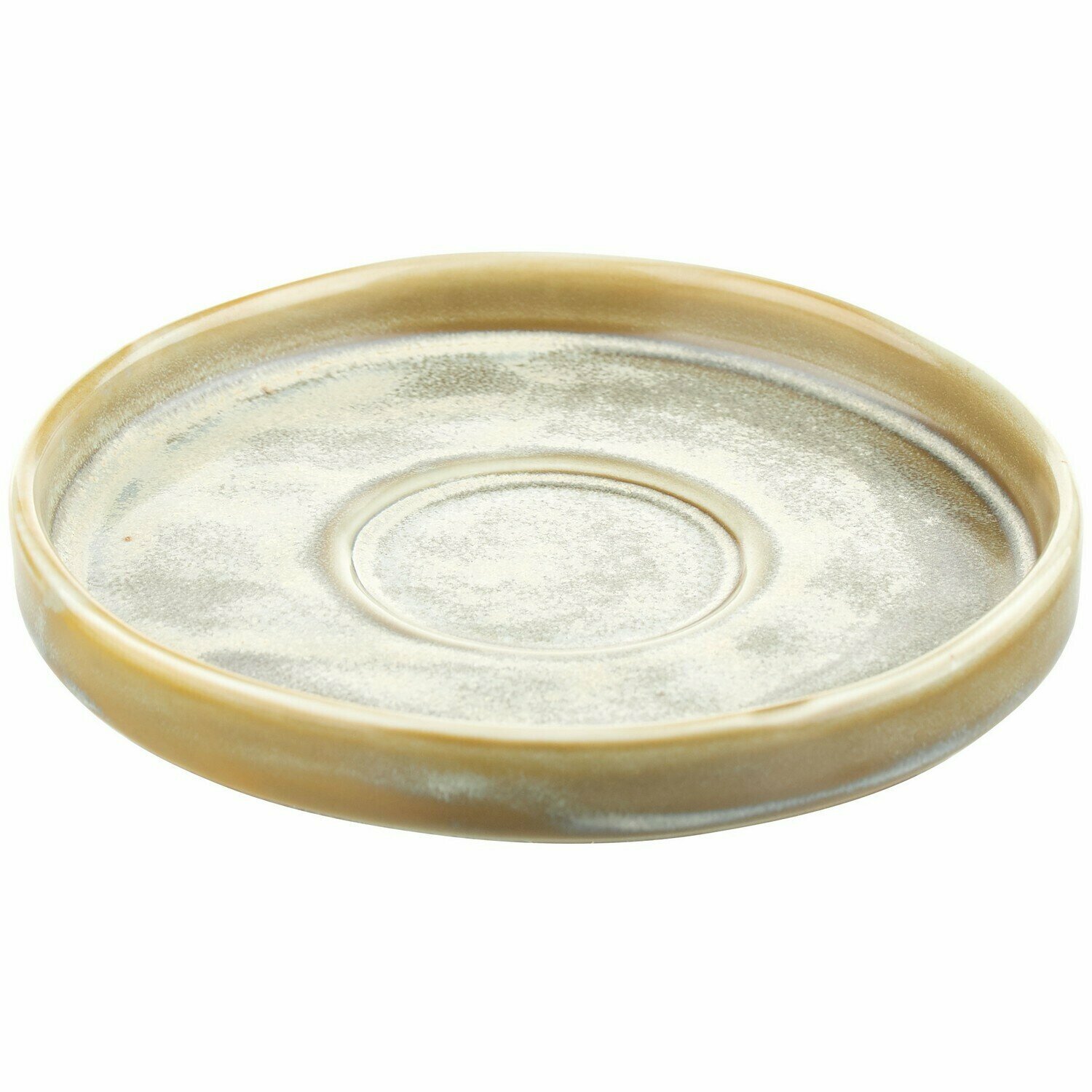 Блюдце Kunstwerk Агава 120х120х18мм, фарфор, зеленый