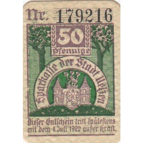 Германия (Веймарская Республика) Ильцен 50 пфеннигов 1921 г. (№1) (2)