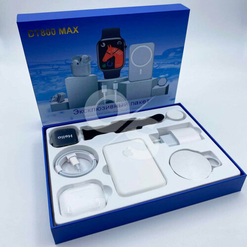 Эксклюзивный подарочный набор Смарт часы 6 в 1 для iOS и Android Внешний АКБ Адаптер 20W AirPods Pro2 Lightning 332900₽
