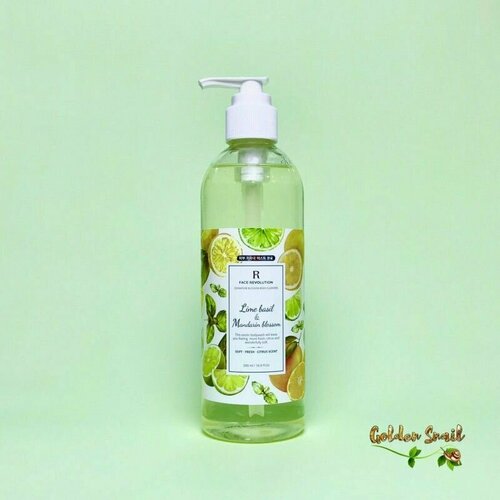 Face Revolution Гель для душа с ароматом мандарина и лайма Body Cleanser Lime Basil&Mandarin Blossom