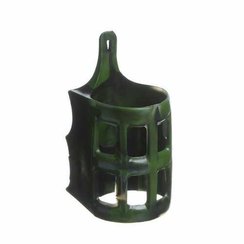 фото Груз-кормушка пластиковая x-feeder pl camo river cage m, цвет камо, 50 г, 40 мл