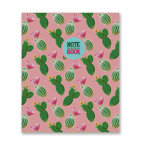 SVETOCH Бизнес-блокнот глянцевая ламинация 64ББТ5_3_5_1 A5 64 л клетка Мир кактусов 000394 1075₽