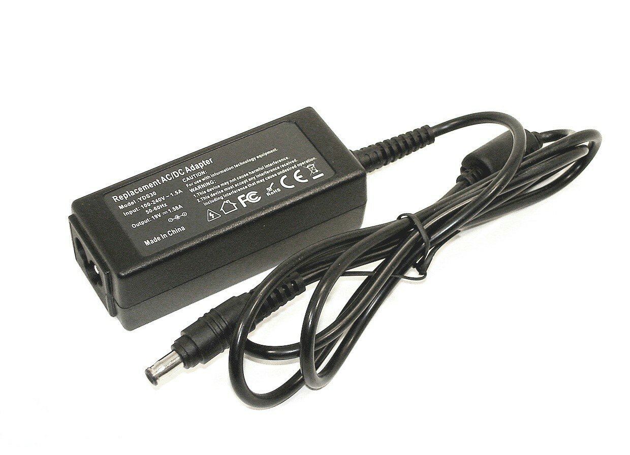 Блок питания для монитора и телевизора LCD 19V 1.58A 30W (5.5x3.0mm + Pin) ADS-40NP-19-1