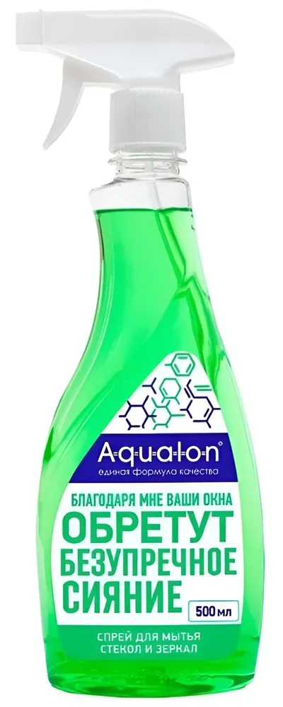 Средство чистящее Aqualon Сияние для мытья стекол и зеркал 500мл Аквалон - фото №1