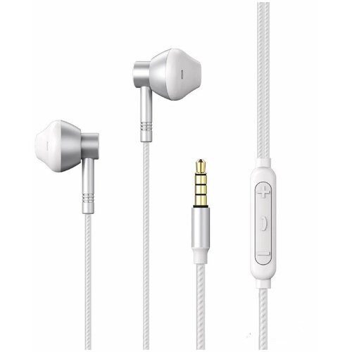 Наушники проводные с микрофоном для компьютера телефона RM-201 white 89000₽