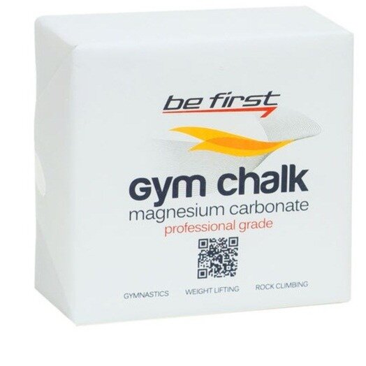 Спортивная магнезия Be First Magnesium carbonate Gym Chalk (брикет) 1 брикет, белый