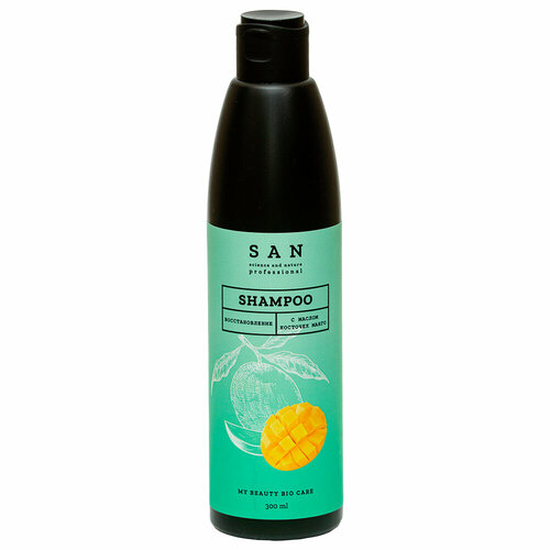 SAN Professional Шампунь восстанавливающий с маслом косточек манго 300мл