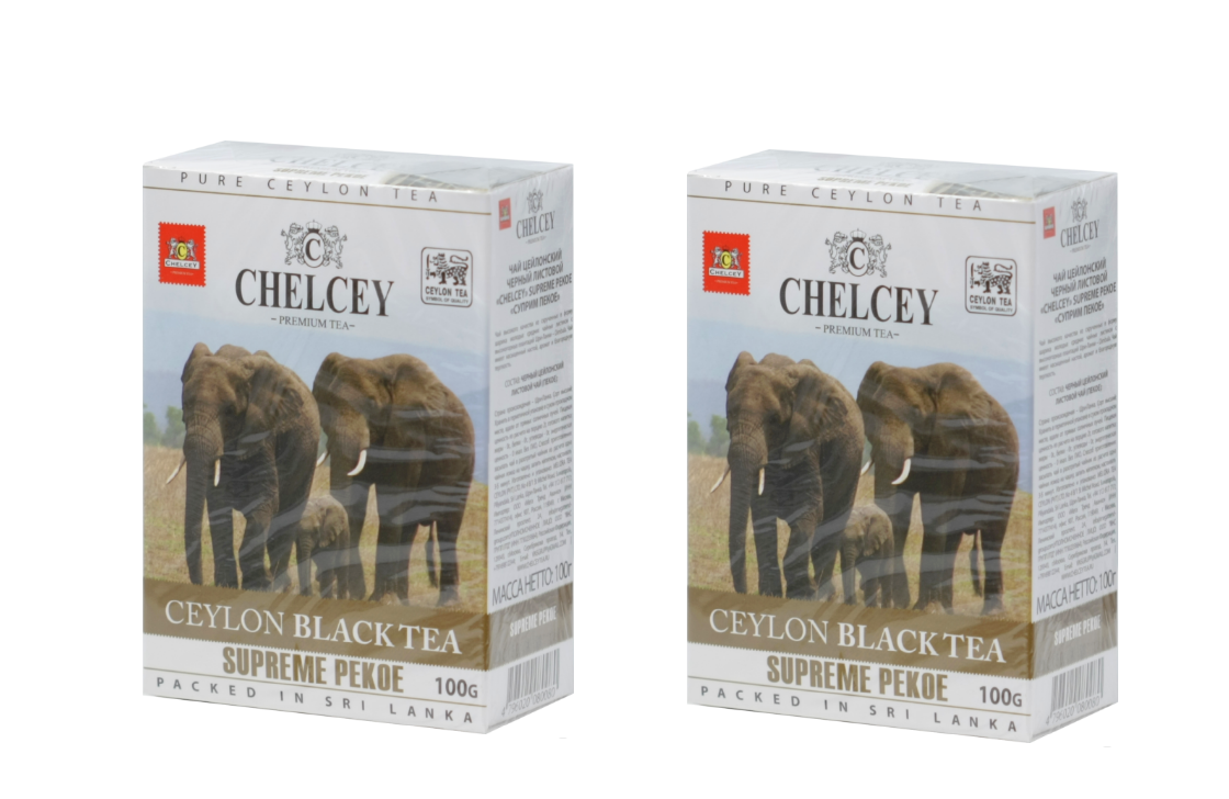 Chelcey Чай чёрный SUPREME PEKOE, 100 г - 2 шт.