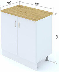 Кухонный модуль напольный 80х84х50 касторама