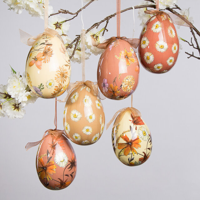 Kaemingk Пасхальные украшения Яйца Easter Etude 12 см, 6 шт, подвеска *