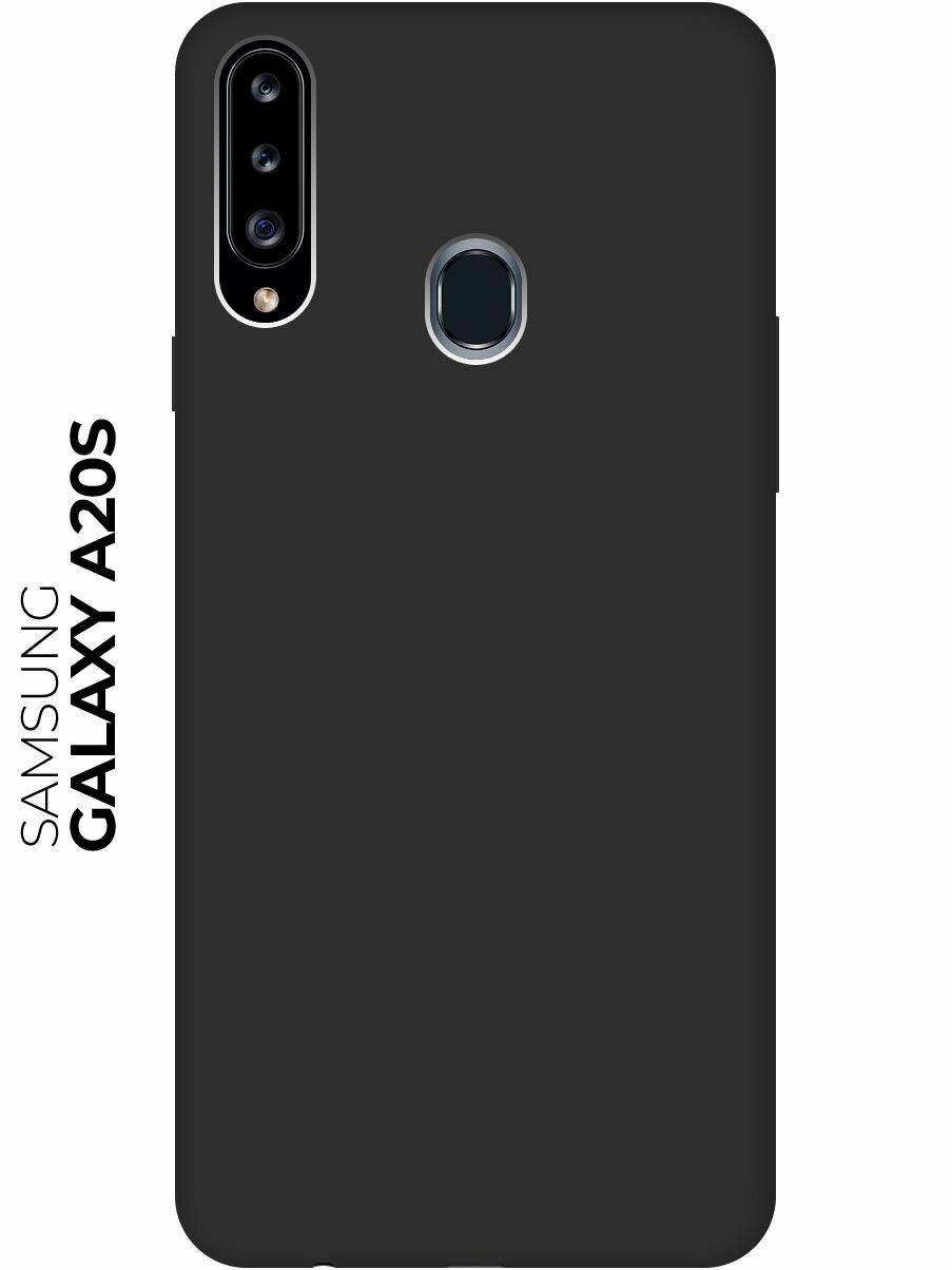 Чехол - накладка Soft Sense для Samsung Galaxy A20s черный