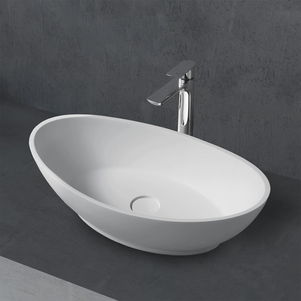 фото Раковина Abber Stein AS2610 белая матовая