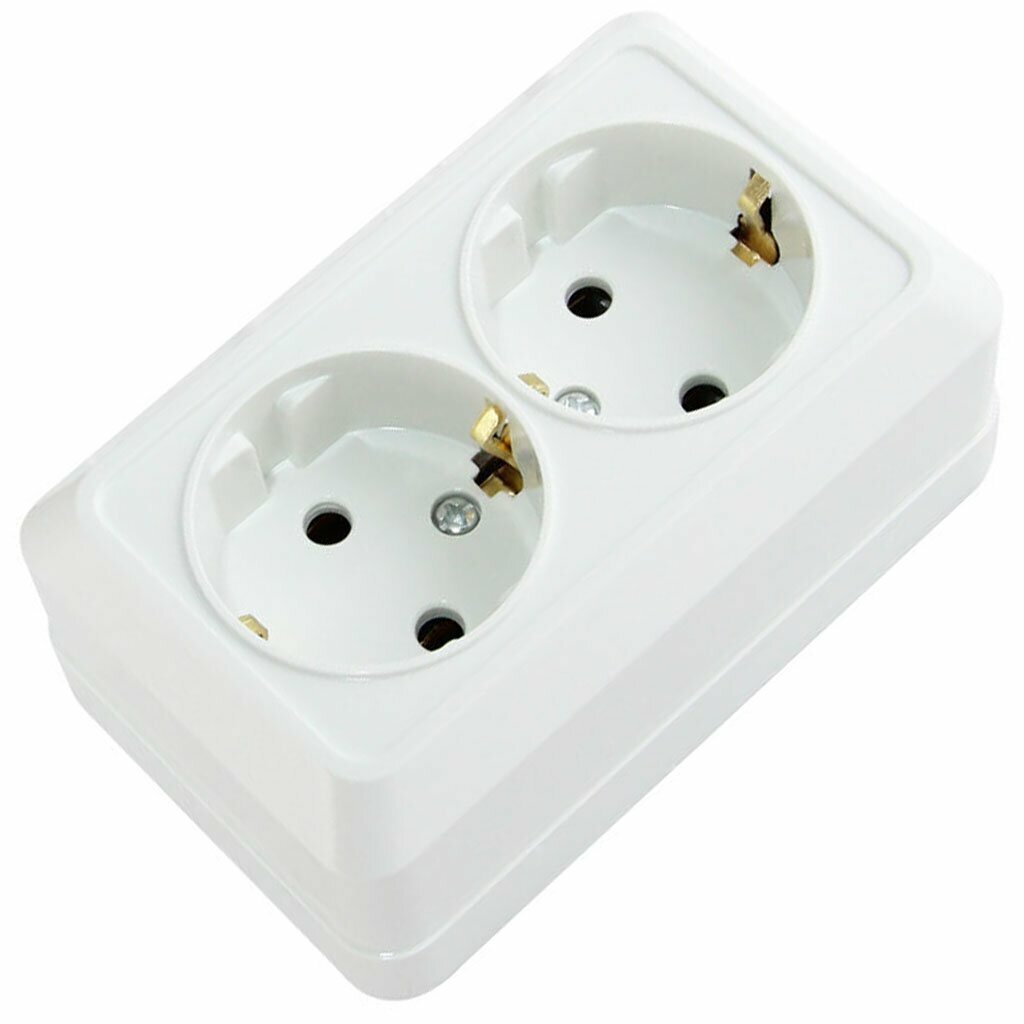 Розетка двойная 2P+PE TDM Electric - фото №3