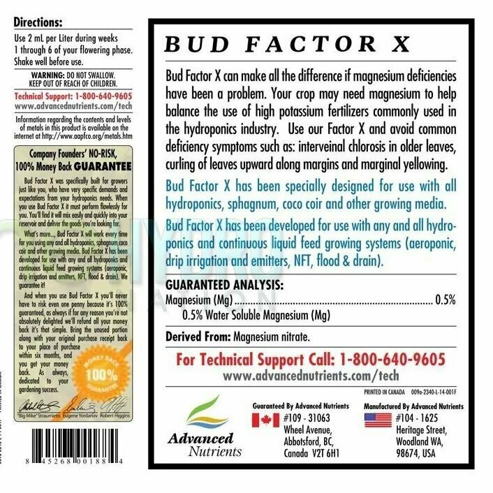Стимулятор Bud Factor X 0,5Л Advanced Nutrients для растений - фотография № 6