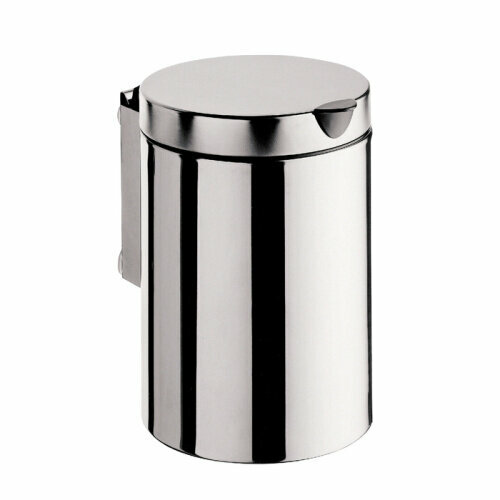EMCO System2 Ведро для мусора с крышкой 3 л подвесная модель круглая форма цвет хром 10386₽
