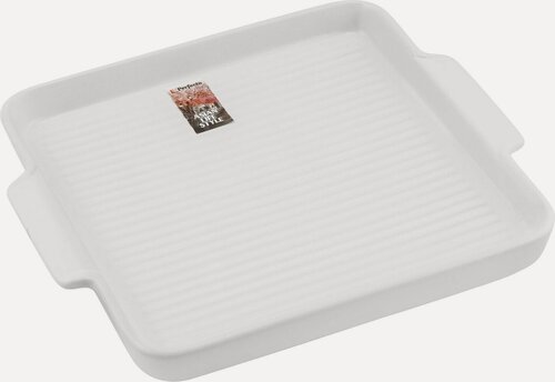 Изображение товара Тарелка- блюдо керамическая, 24.5х21.5х2.3 см, серия ASIAN, белая, PERFECTO LINEA (17-124211)