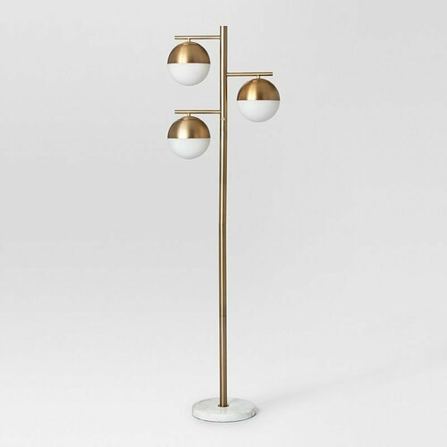 Торшер Geneva Glass Floor Lamp Triple