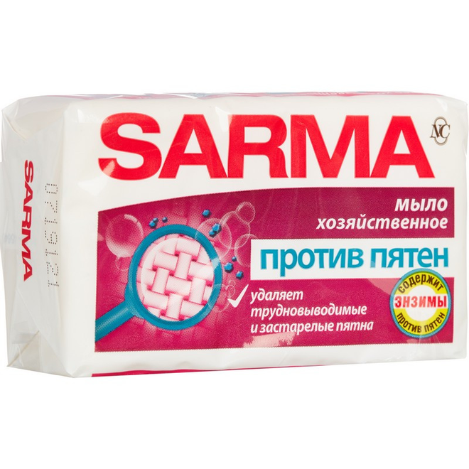 Sarma Мыло хозяйственное Сарма против пятен 140г