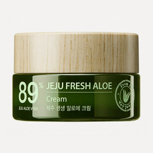 Изображение товара The Saem Крем для лица с алоэ увлажняющий 50 мл Jeju Fresh Aloe Cream 89%