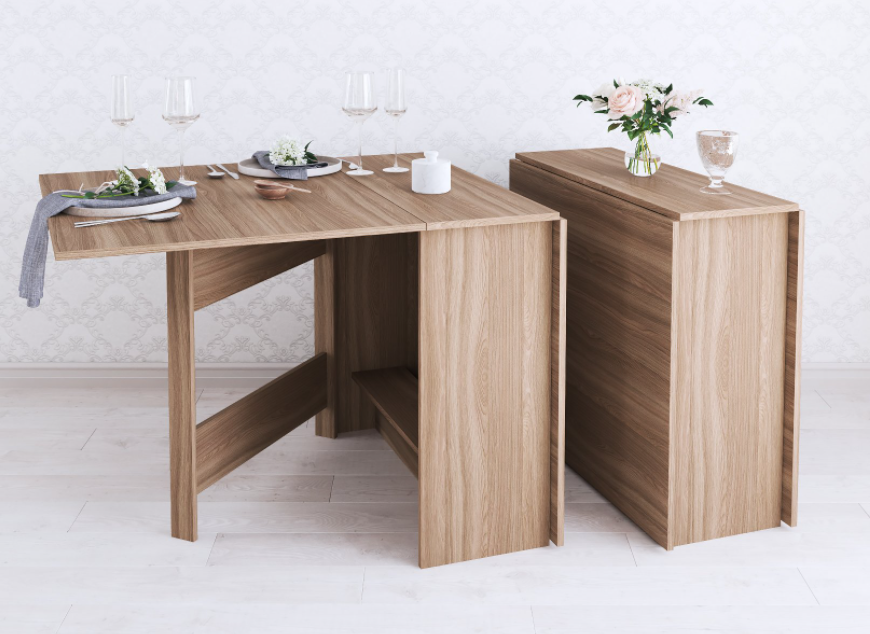 фото Стол кухонный раскладной, ясень