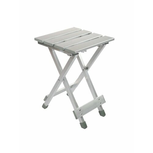 Cтул складной с алюминиевой рамой сиденье - ал рейки 55см h-38см нагрузка 90кг 1798₽