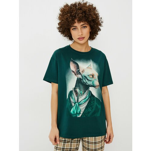 Футболка VOSQ, размер XS, зеленый