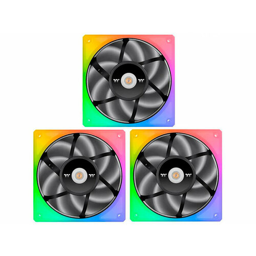 Вентилятор Thermaltake Fan Tt Toughfan 12 RGB Hydraulic Bearing Gen.2 (3 Pack) Black CL-F135-PL12SW-A комплект креплений lga1700 для кулеров thermaltake ux100 200